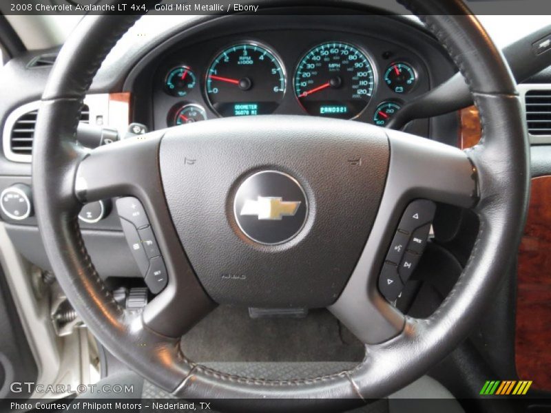 Gold Mist Metallic / Ebony 2008 Chevrolet Avalanche LT 4x4