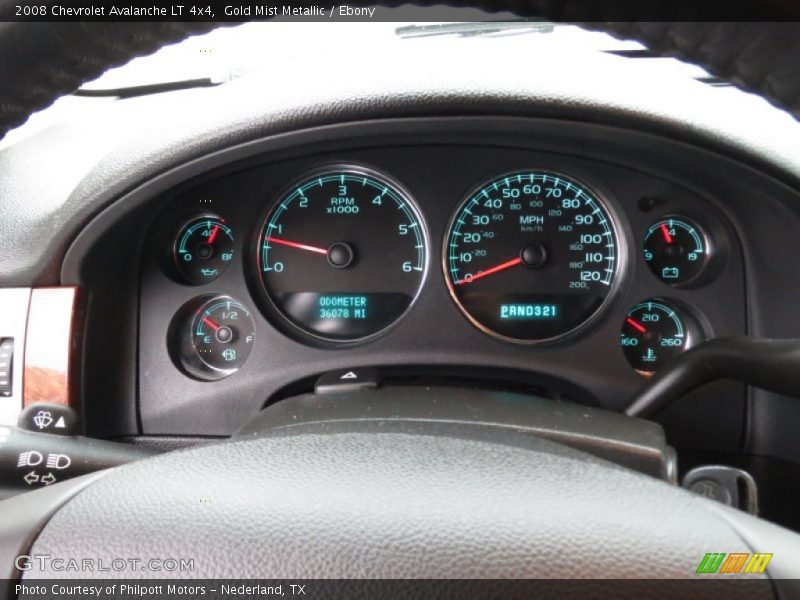 Gold Mist Metallic / Ebony 2008 Chevrolet Avalanche LT 4x4