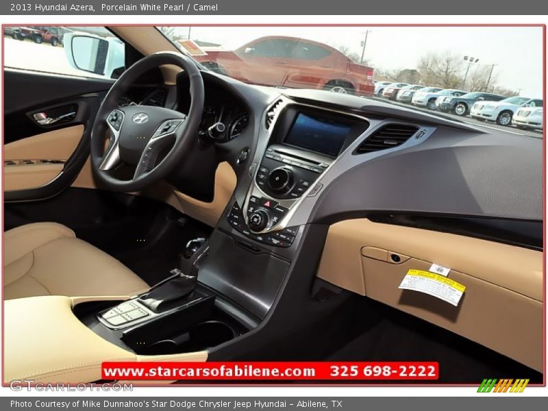 Porcelain White Pearl / Camel 2013 Hyundai Azera