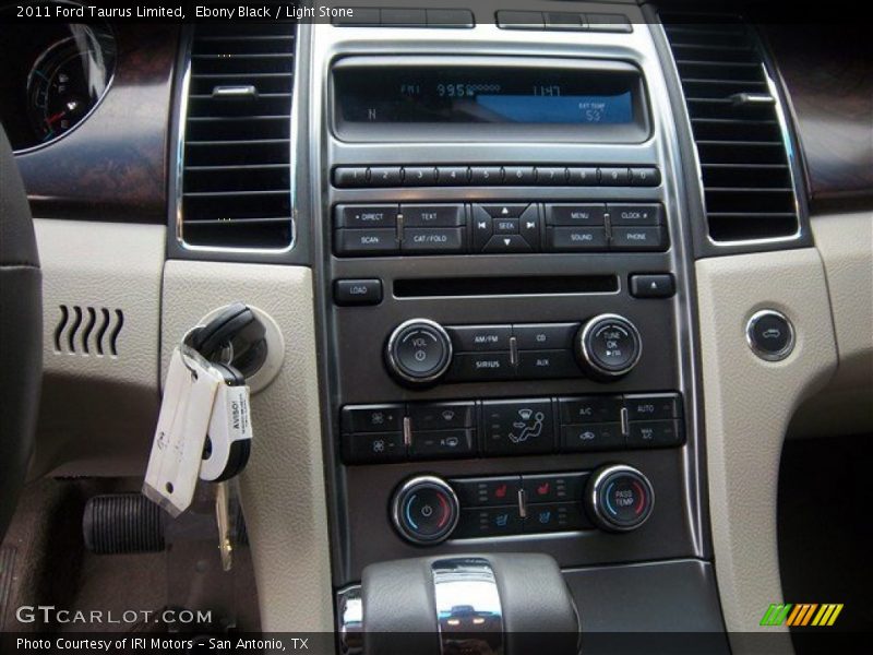 Ebony Black / Light Stone 2011 Ford Taurus Limited