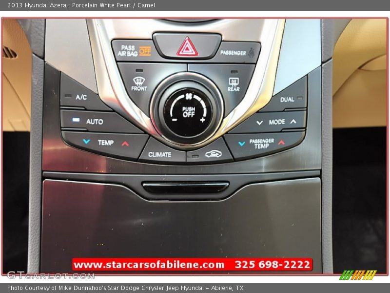 Porcelain White Pearl / Camel 2013 Hyundai Azera