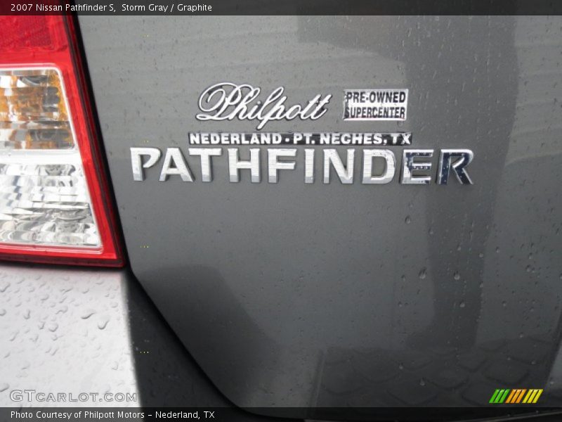 Storm Gray / Graphite 2007 Nissan Pathfinder S