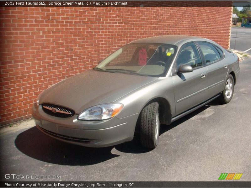 Spruce Green Metallic / Medium Parchment 2003 Ford Taurus SES