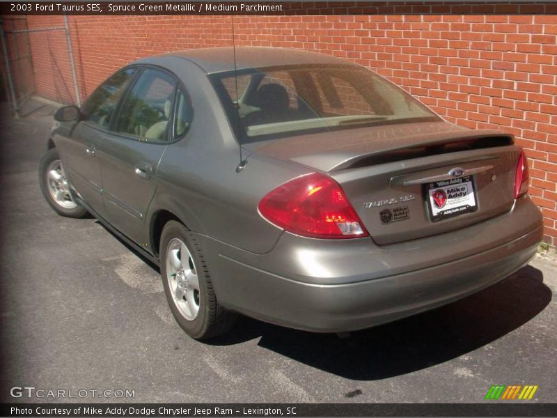 Spruce Green Metallic / Medium Parchment 2003 Ford Taurus SES