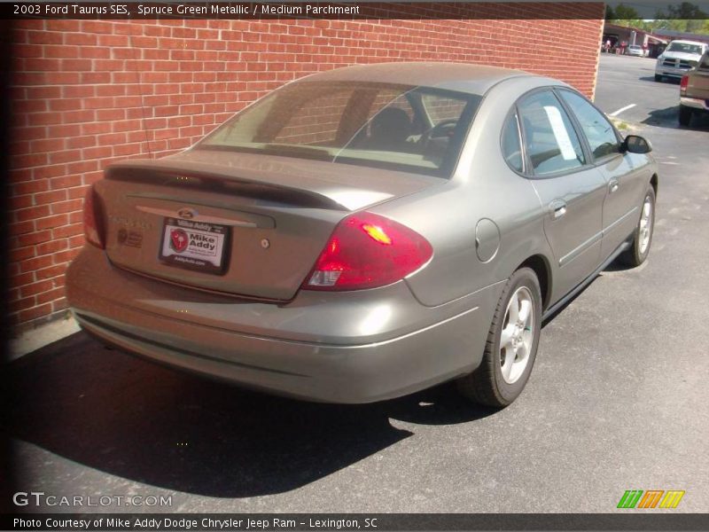 Spruce Green Metallic / Medium Parchment 2003 Ford Taurus SES