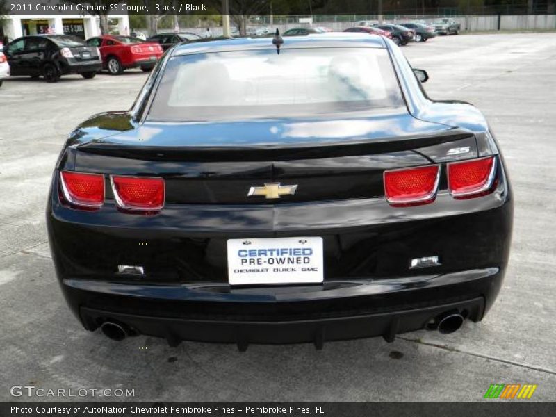 Black / Black 2011 Chevrolet Camaro SS Coupe