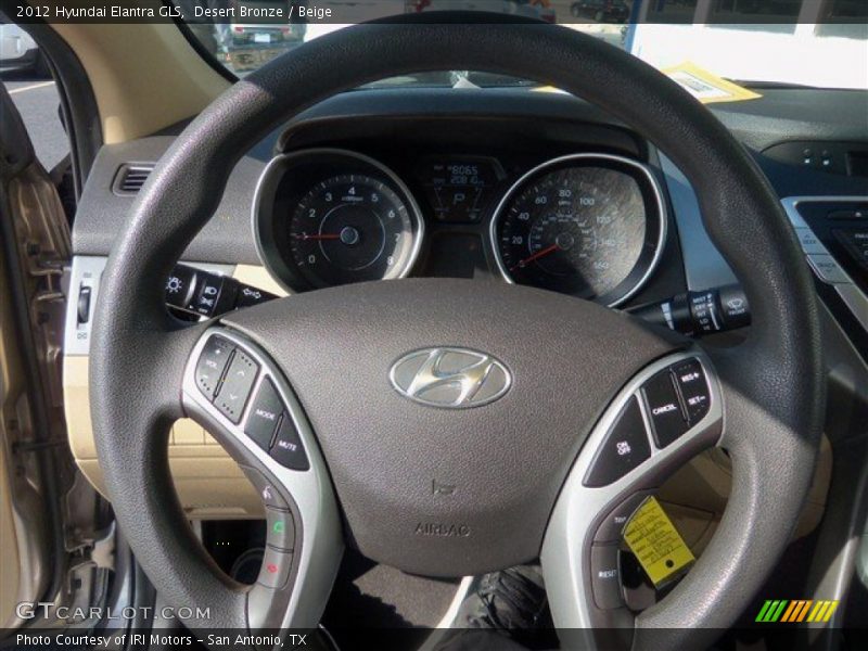 Desert Bronze / Beige 2012 Hyundai Elantra GLS