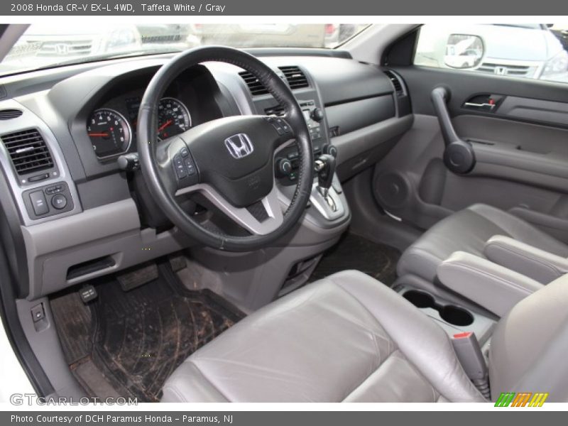 Taffeta White / Gray 2008 Honda CR-V EX-L 4WD