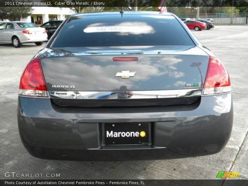 Cyber Gray Metallic / Ebony 2011 Chevrolet Impala LS