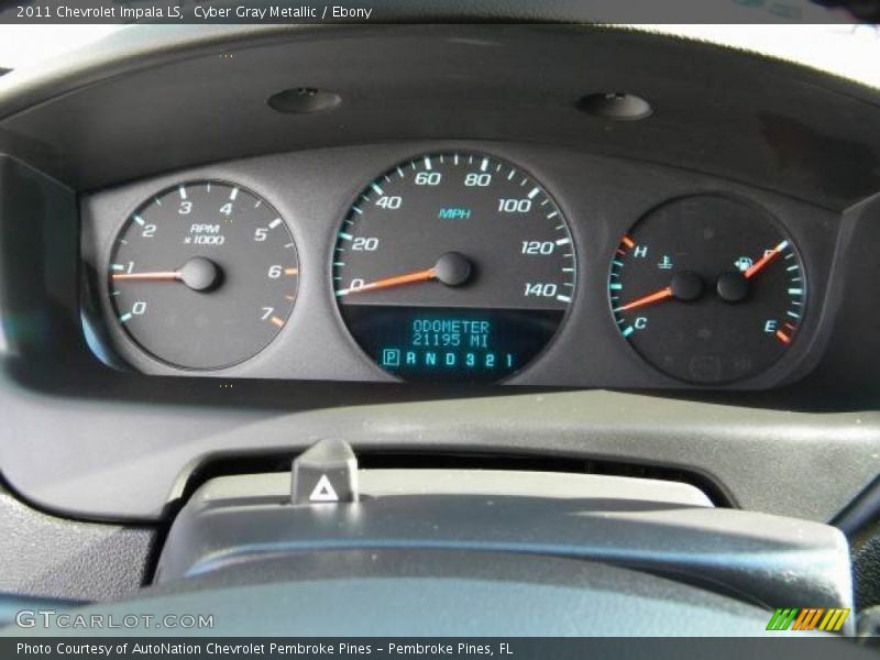 Cyber Gray Metallic / Ebony 2011 Chevrolet Impala LS