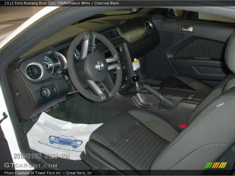 Performance White / Charcoal Black 2013 Ford Mustang Boss 302