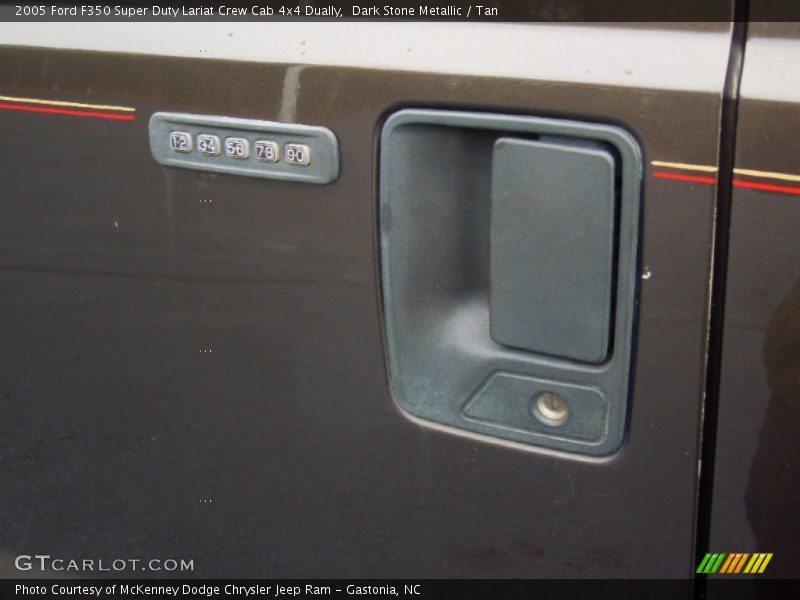 Dark Stone Metallic / Tan 2005 Ford F350 Super Duty Lariat Crew Cab 4x4 Dually