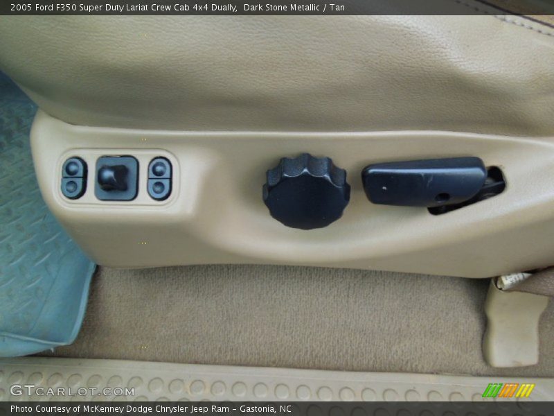 Dark Stone Metallic / Tan 2005 Ford F350 Super Duty Lariat Crew Cab 4x4 Dually