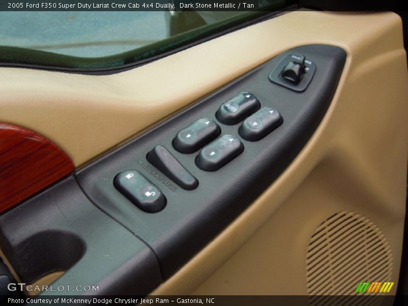 Dark Stone Metallic / Tan 2005 Ford F350 Super Duty Lariat Crew Cab 4x4 Dually
