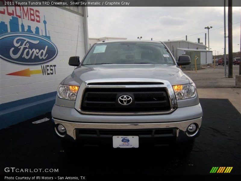 Silver Sky Metallic / Graphite Gray 2011 Toyota Tundra TRD CrewMax