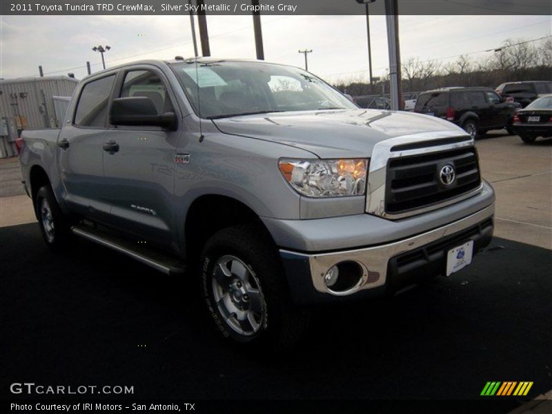 Silver Sky Metallic / Graphite Gray 2011 Toyota Tundra TRD CrewMax