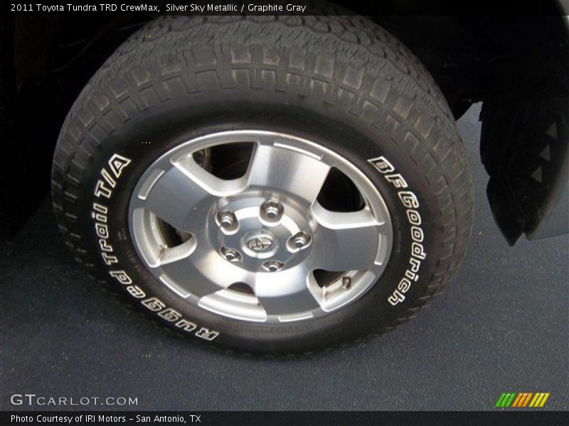 Silver Sky Metallic / Graphite Gray 2011 Toyota Tundra TRD CrewMax