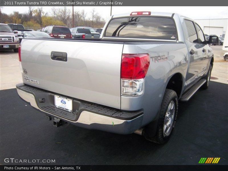 Silver Sky Metallic / Graphite Gray 2011 Toyota Tundra TRD CrewMax