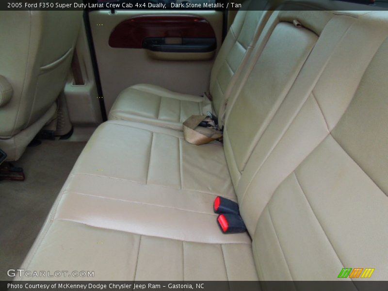 Dark Stone Metallic / Tan 2005 Ford F350 Super Duty Lariat Crew Cab 4x4 Dually