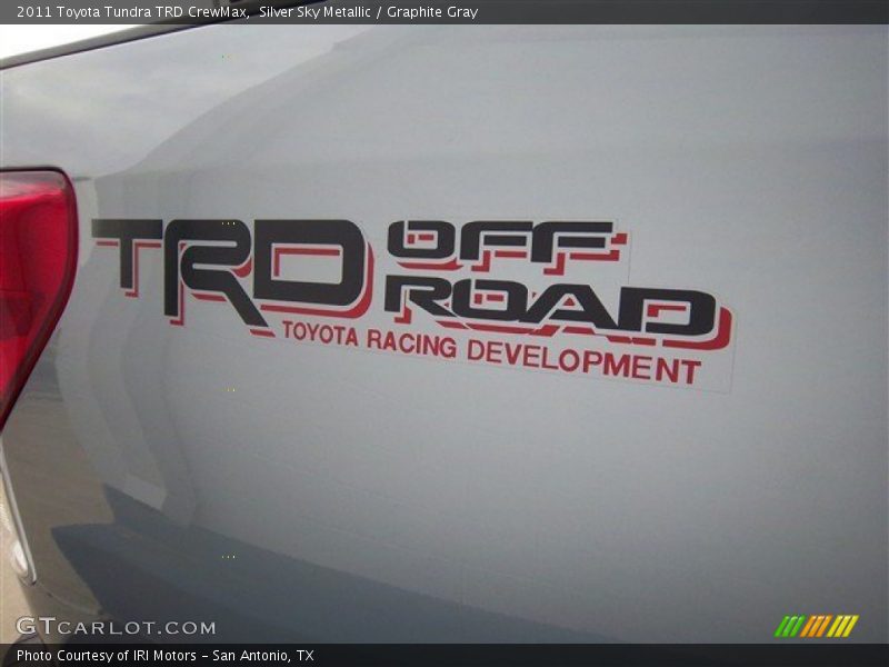 Silver Sky Metallic / Graphite Gray 2011 Toyota Tundra TRD CrewMax