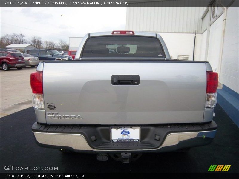Silver Sky Metallic / Graphite Gray 2011 Toyota Tundra TRD CrewMax