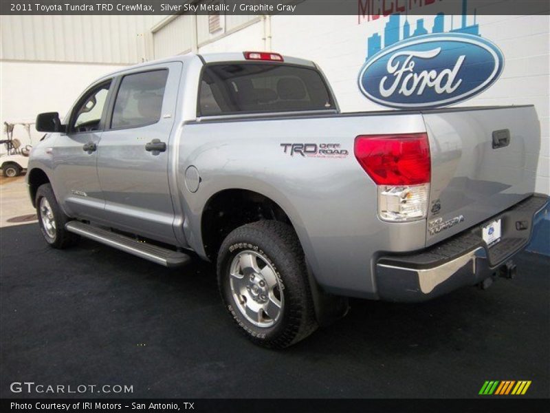 Silver Sky Metallic / Graphite Gray 2011 Toyota Tundra TRD CrewMax