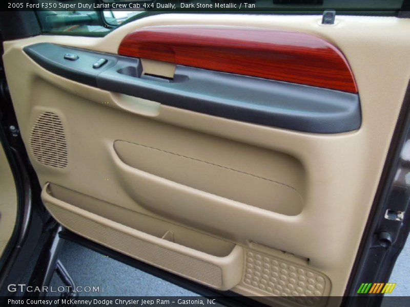 Dark Stone Metallic / Tan 2005 Ford F350 Super Duty Lariat Crew Cab 4x4 Dually