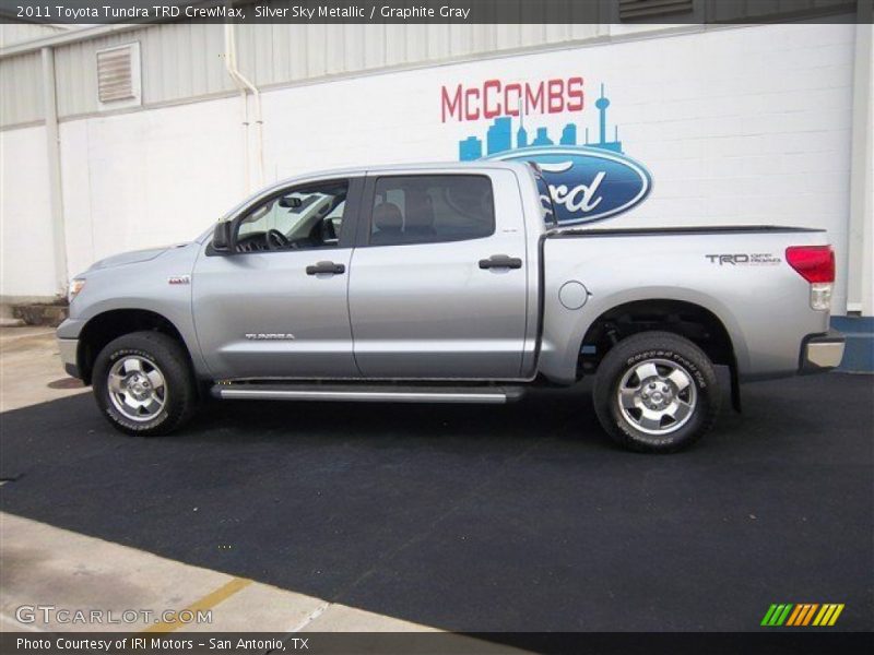 Silver Sky Metallic / Graphite Gray 2011 Toyota Tundra TRD CrewMax