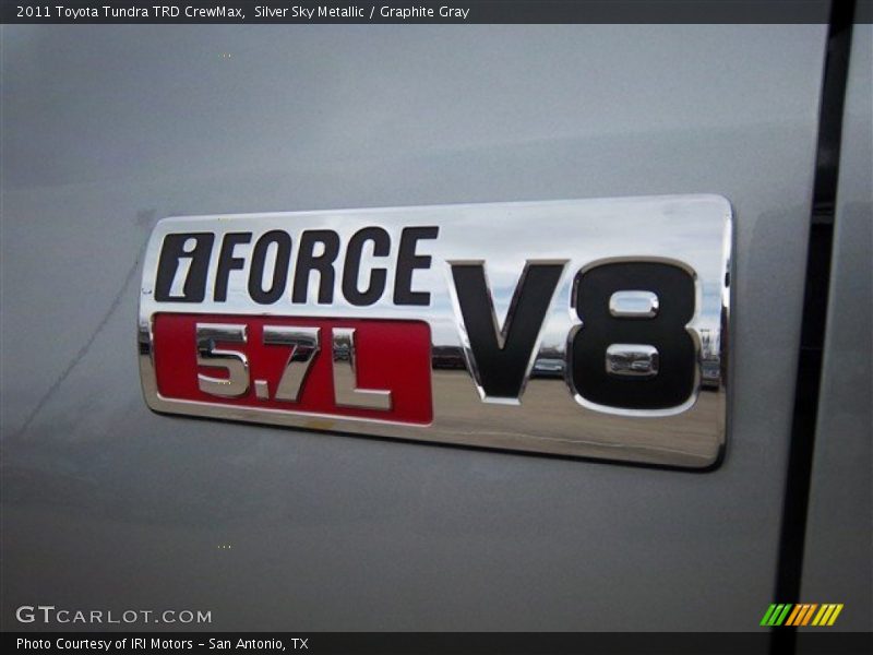 Silver Sky Metallic / Graphite Gray 2011 Toyota Tundra TRD CrewMax