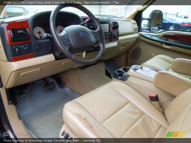 Tan Interior - 2005 F350 Super Duty Lariat Crew Cab 4x4 Dually 