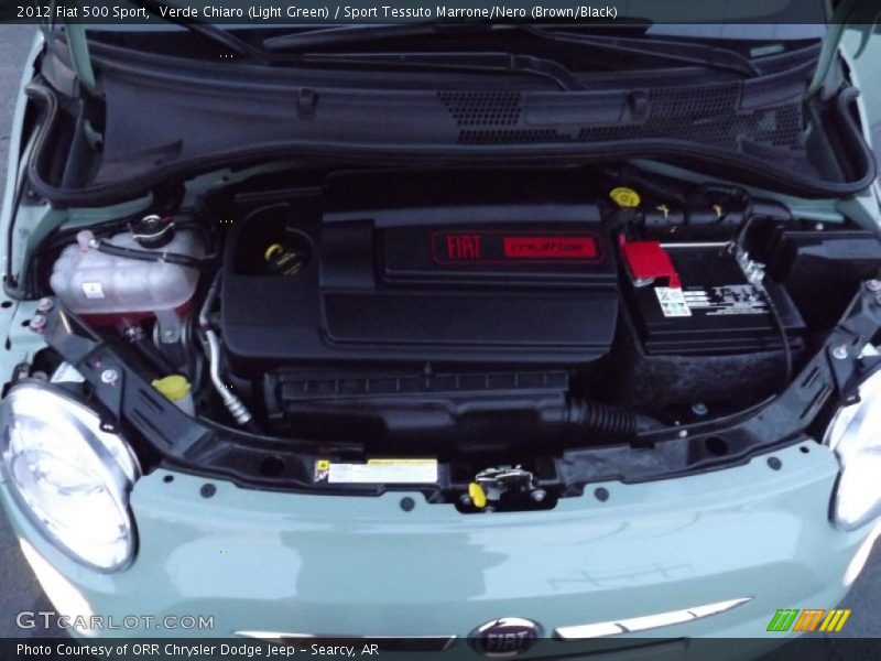 Verde Chiaro (Light Green) / Sport Tessuto Marrone/Nero (Brown/Black) 2012 Fiat 500 Sport