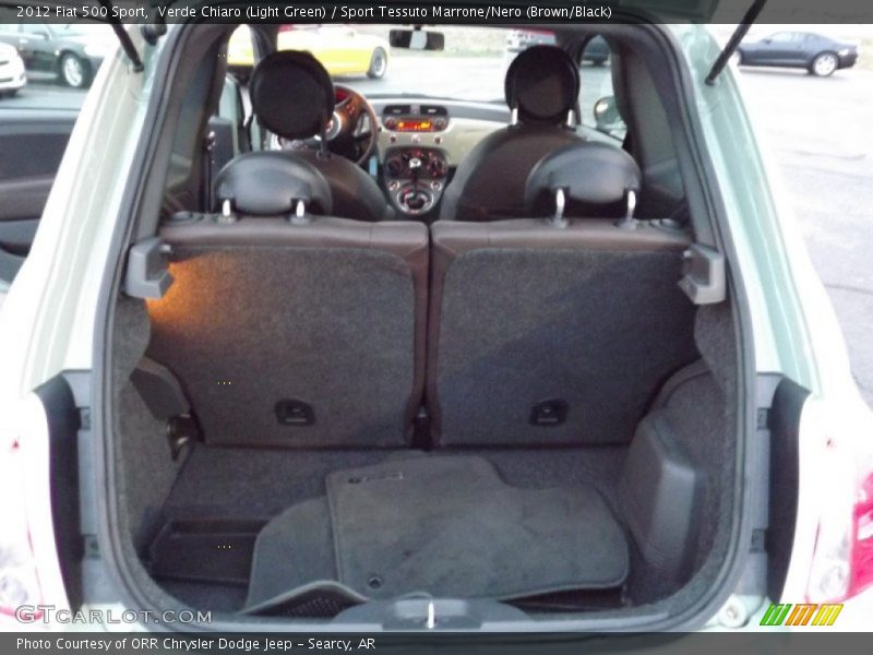Verde Chiaro (Light Green) / Sport Tessuto Marrone/Nero (Brown/Black) 2012 Fiat 500 Sport