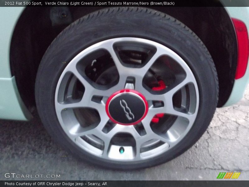 Verde Chiaro (Light Green) / Sport Tessuto Marrone/Nero (Brown/Black) 2012 Fiat 500 Sport