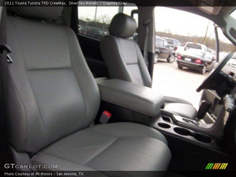 Silver Sky Metallic / Graphite Gray 2011 Toyota Tundra TRD CrewMax