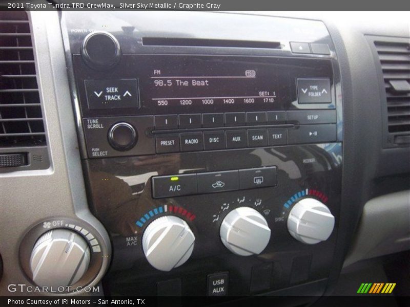 Silver Sky Metallic / Graphite Gray 2011 Toyota Tundra TRD CrewMax