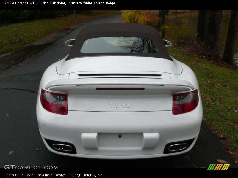 Carrara White / Sand Beige 2009 Porsche 911 Turbo Cabriolet
