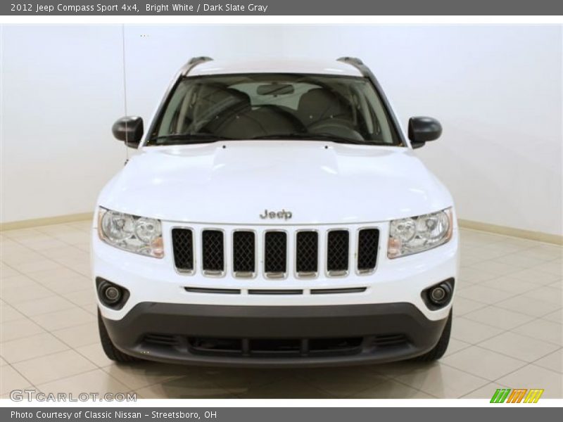 Bright White / Dark Slate Gray 2012 Jeep Compass Sport 4x4