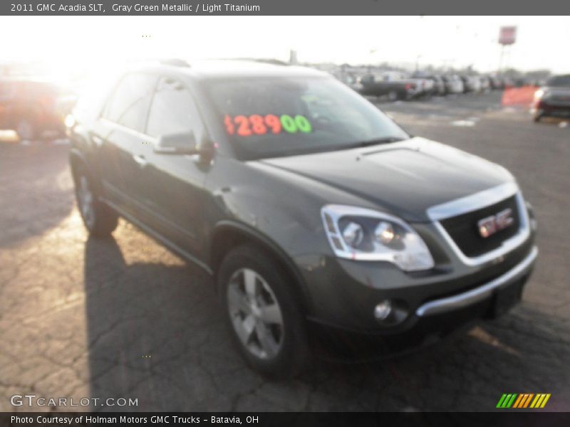 Gray Green Metallic / Light Titanium 2011 GMC Acadia SLT