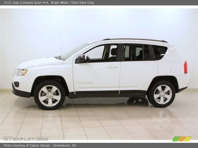 Bright White / Dark Slate Gray 2012 Jeep Compass Sport 4x4
