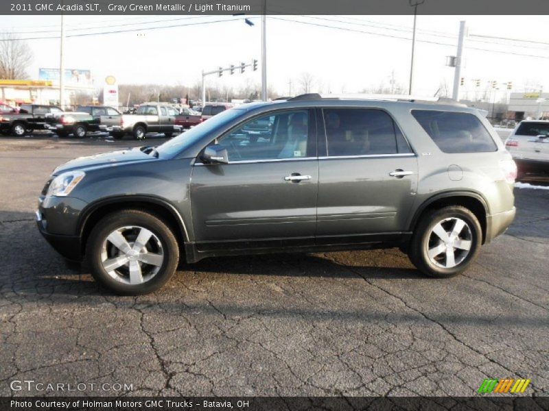 Gray Green Metallic / Light Titanium 2011 GMC Acadia SLT