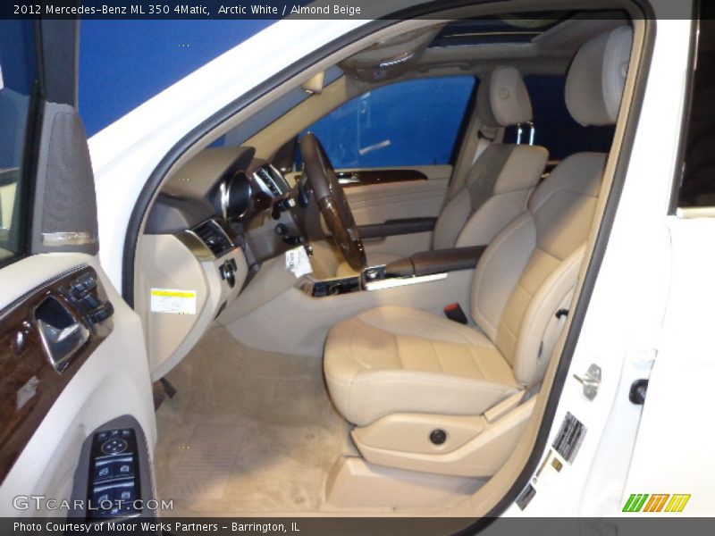 Arctic White / Almond Beige 2012 Mercedes-Benz ML 350 4Matic