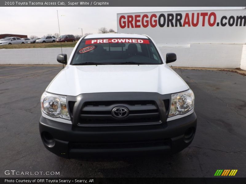 Super White / Graphite 2010 Toyota Tacoma Access Cab