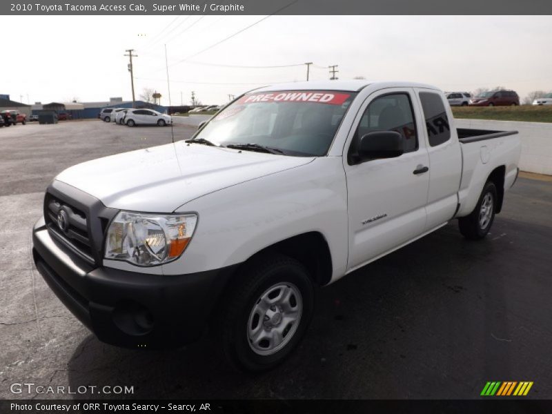 Super White / Graphite 2010 Toyota Tacoma Access Cab