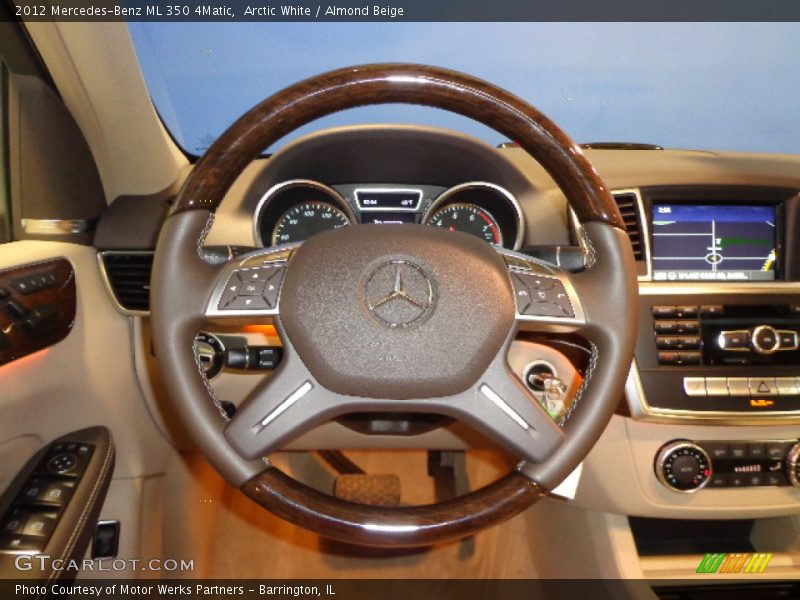 Arctic White / Almond Beige 2012 Mercedes-Benz ML 350 4Matic