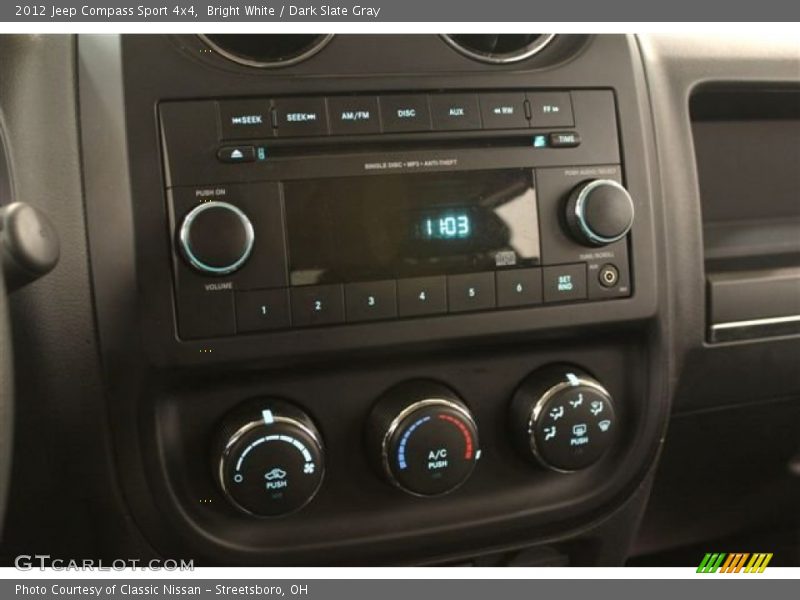 Bright White / Dark Slate Gray 2012 Jeep Compass Sport 4x4