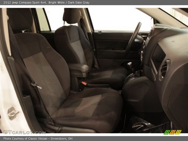 Bright White / Dark Slate Gray 2012 Jeep Compass Sport 4x4