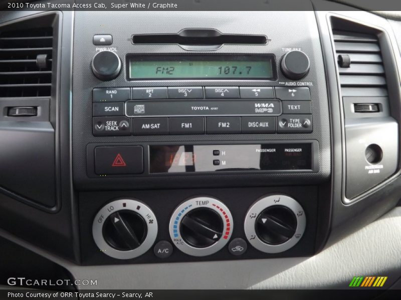 Super White / Graphite 2010 Toyota Tacoma Access Cab