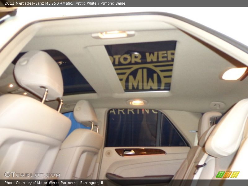 Arctic White / Almond Beige 2012 Mercedes-Benz ML 350 4Matic