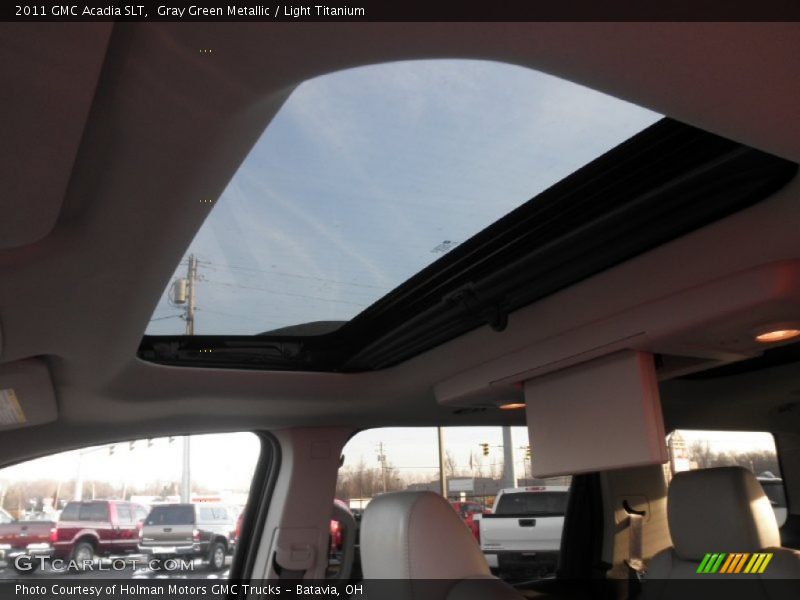 Gray Green Metallic / Light Titanium 2011 GMC Acadia SLT