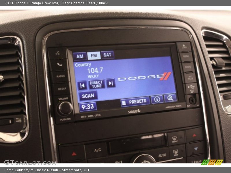 Dark Charcoal Pearl / Black 2011 Dodge Durango Crew 4x4